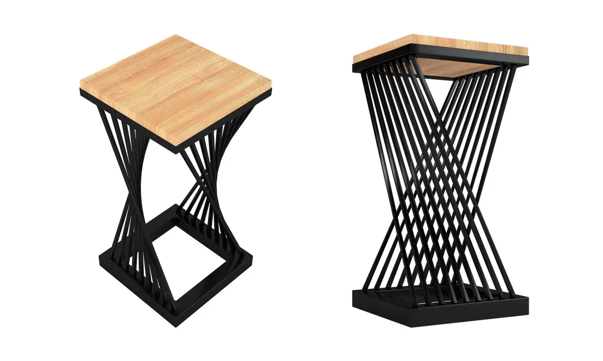 Loft style chair - Wood chair Free 3D model