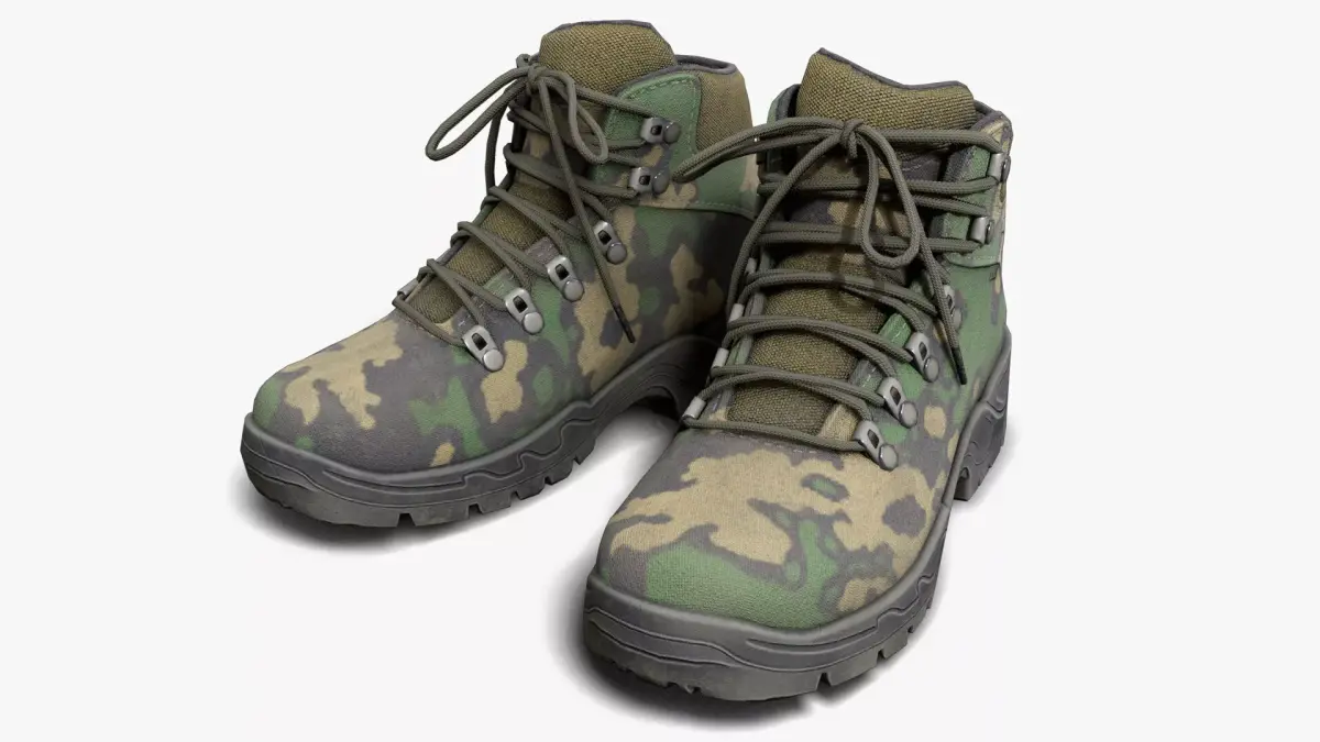 Tactical Boots Low-poly 3D model 3