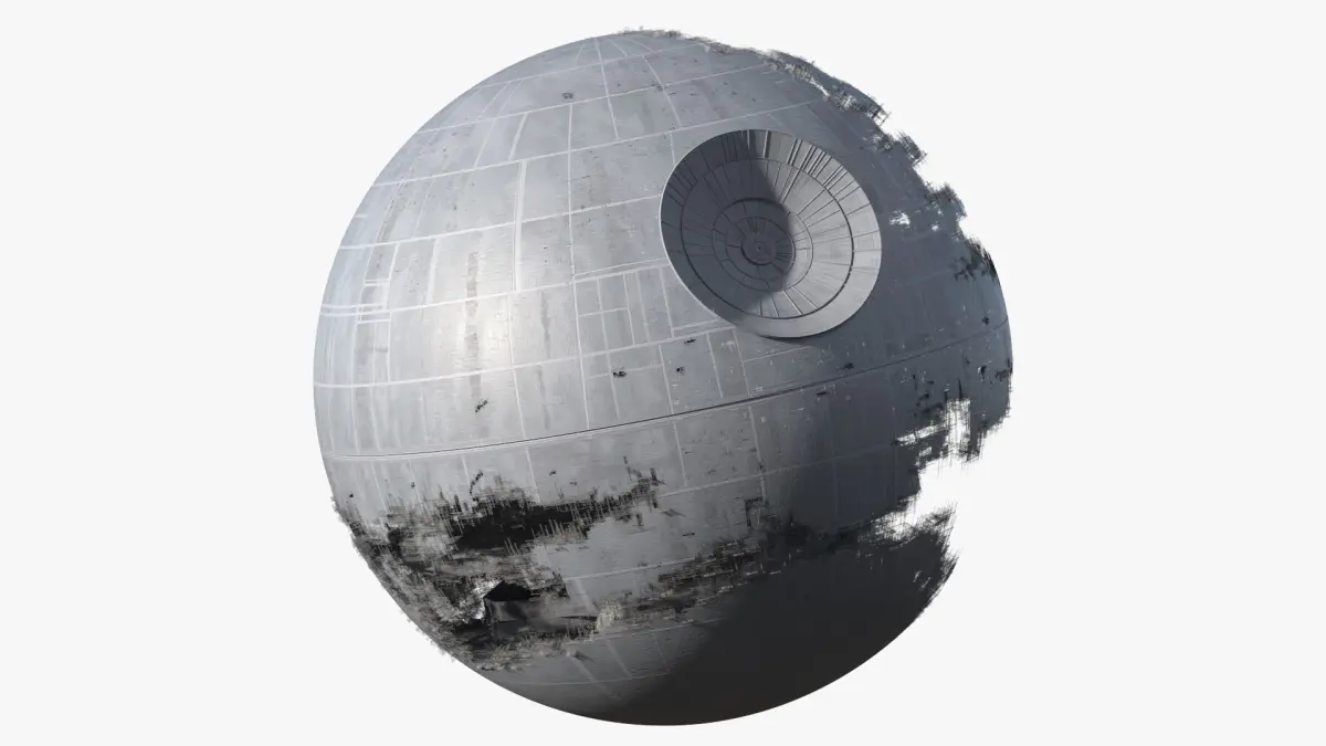 Star Wars Death Star Destroyed 3D model