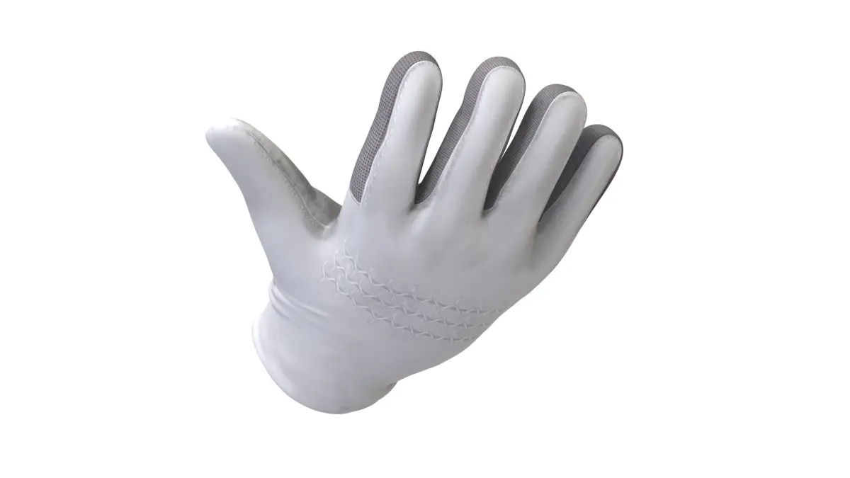 White Dirty Tactical Glove 3D model