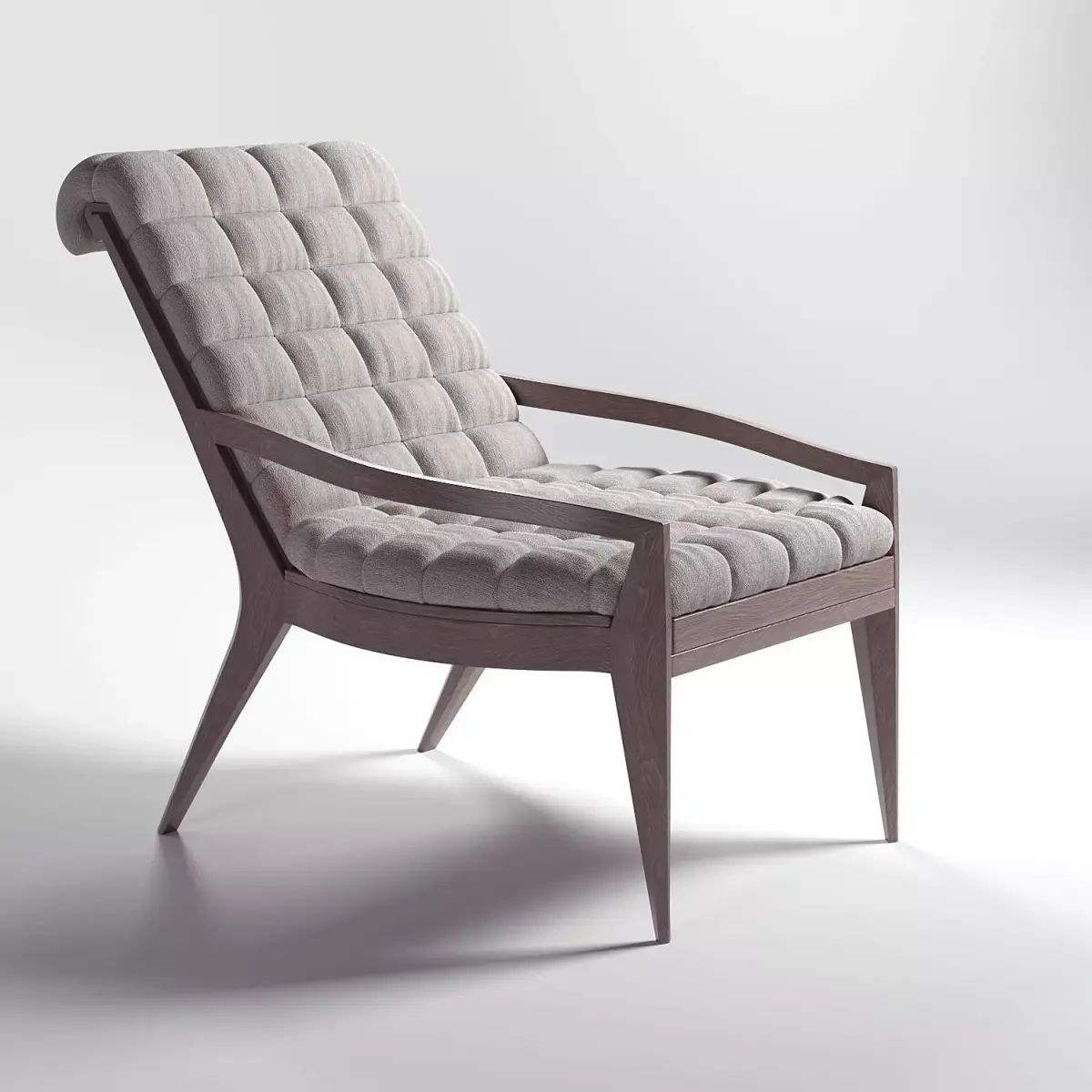 Armchair lounge chair with wooden legs Free 3D model purchase