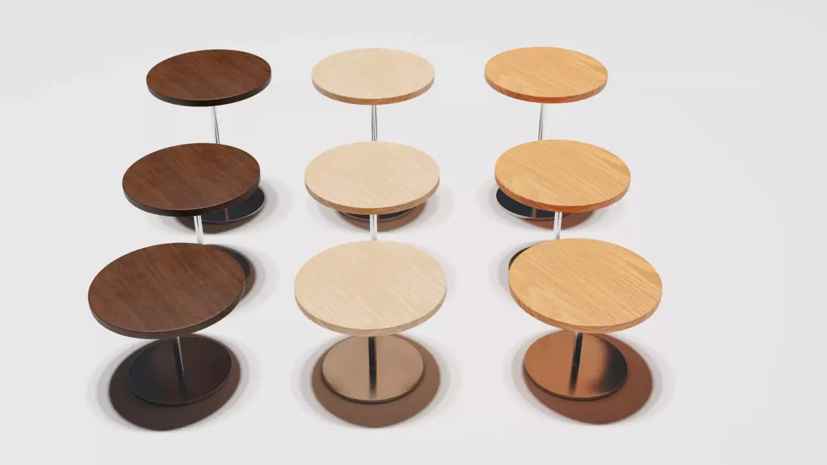 End Table Collection Free 3D model