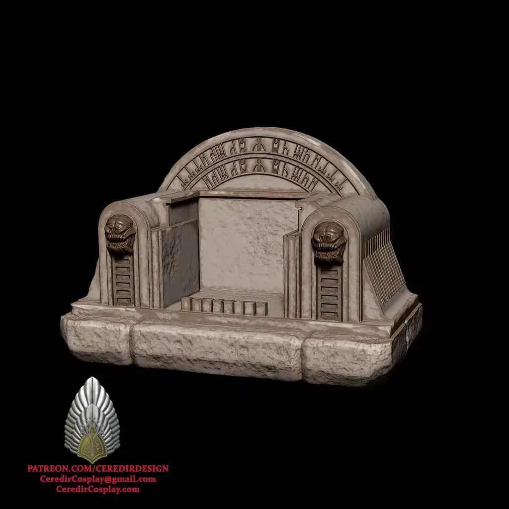 Boba Fett Throne Phone charger and holder 3D DIGITAL DL 3D print model