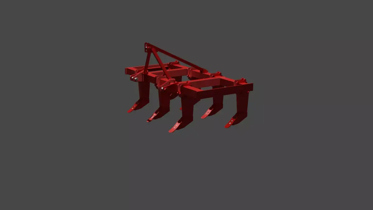 7 Tine Chisel 3D model
