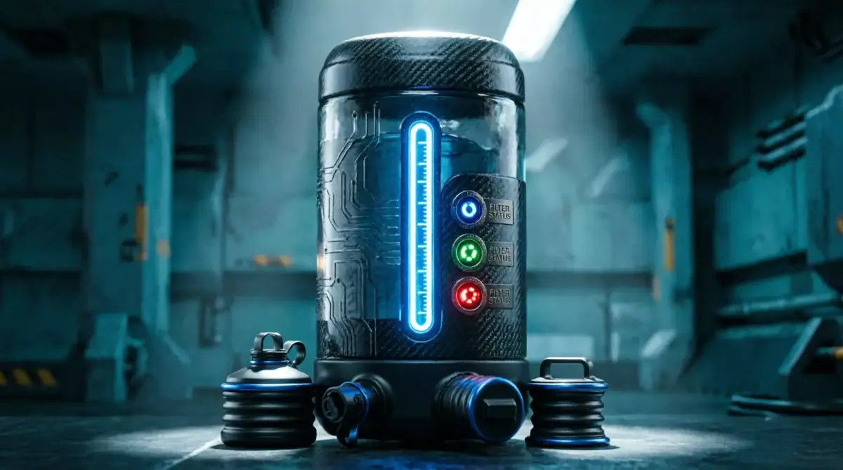 Futuristic Sci-Fi Bio-Container Set  Low-poly 3D model