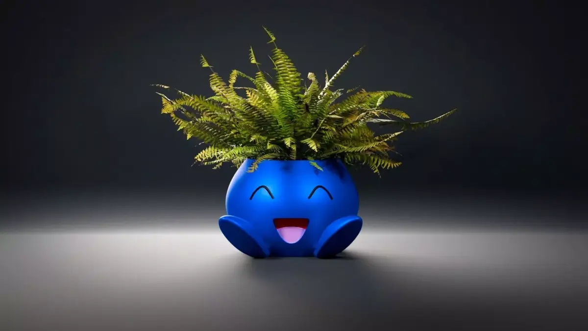 Macetero pokemon Oddish- pokemon odish flowerpot 3D print model