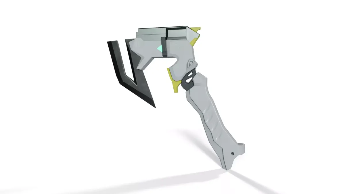 Sci-Fi Hand Axe Mini Low-poly 3D model