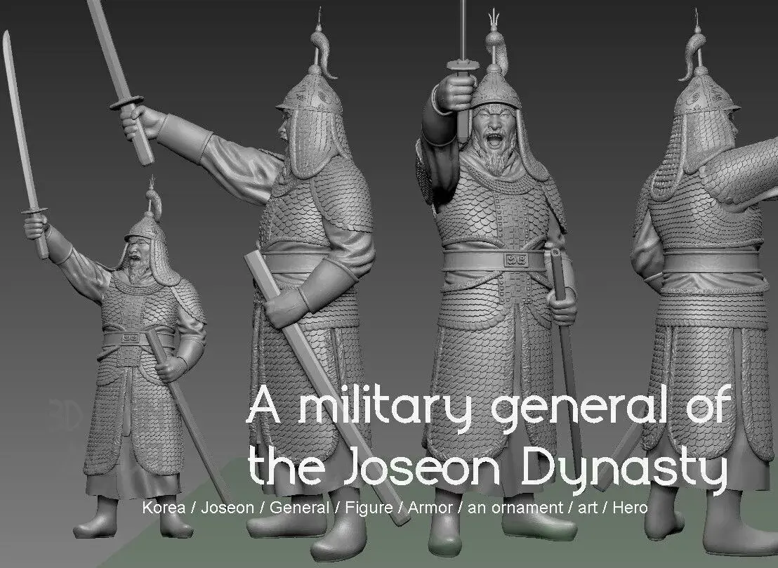 A military general of the Joseon Dynasty  3D print model