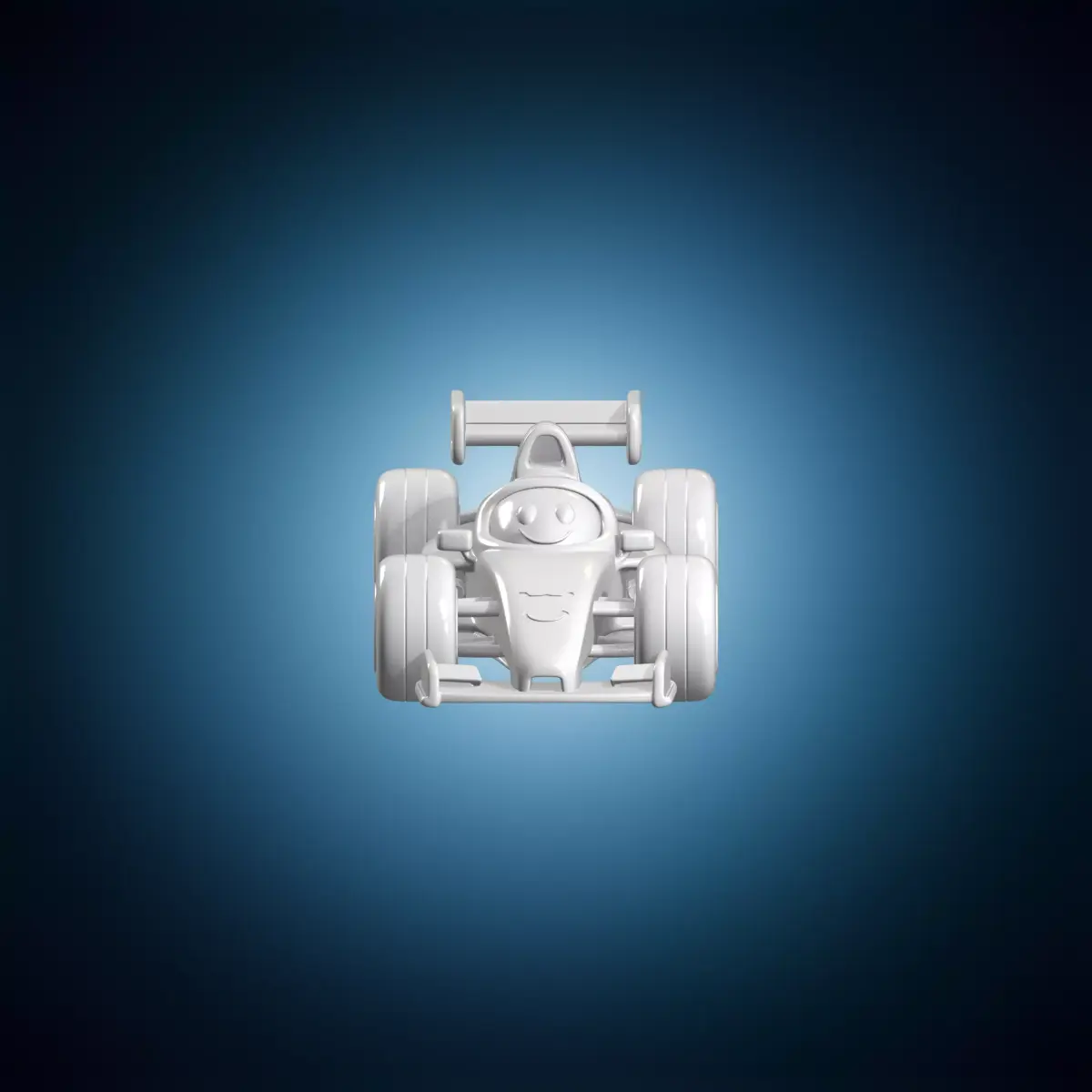 Turbo F1 Toy Car 3D Print Model 3D print model