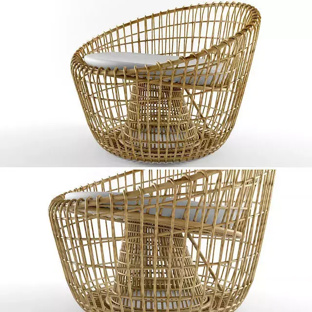 bamboo chair 3D model purchase