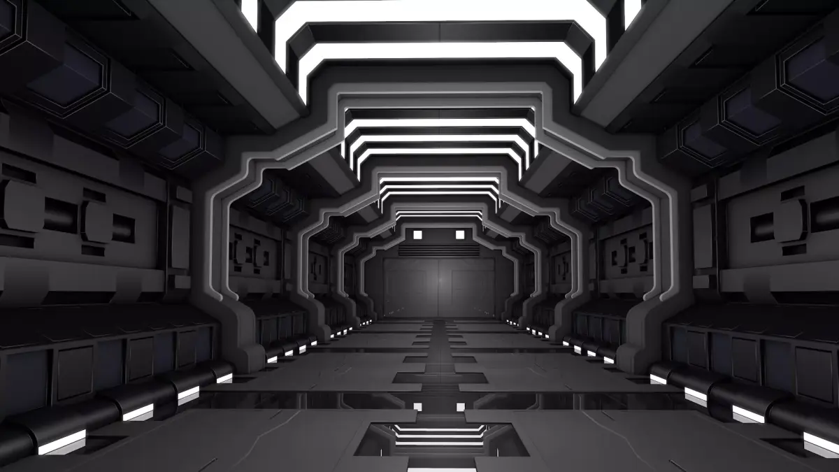 Sci Fi Corridor Room 3D model order