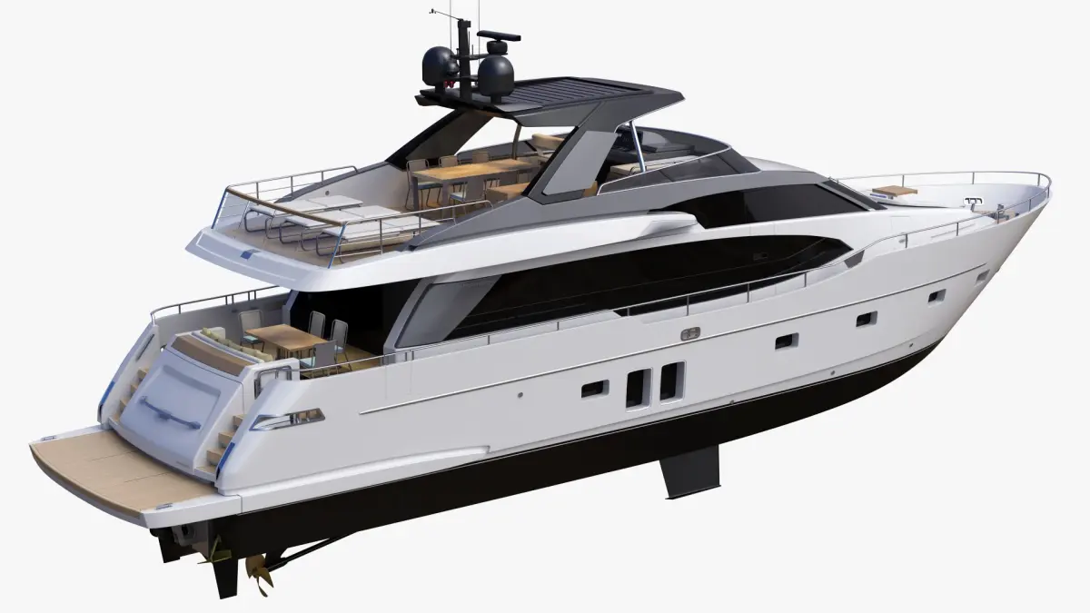 Sanlorenzo SL78 Planing Motor Yacht 3D model