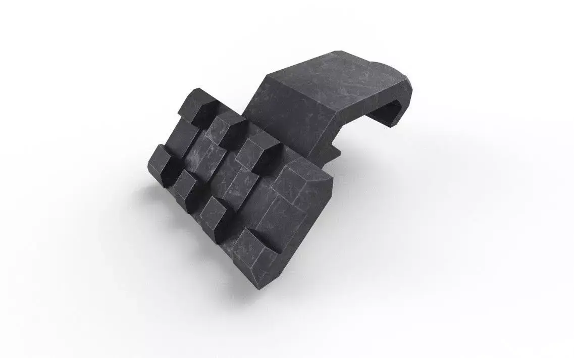 Rail Offset M01 Low-poly 3D model