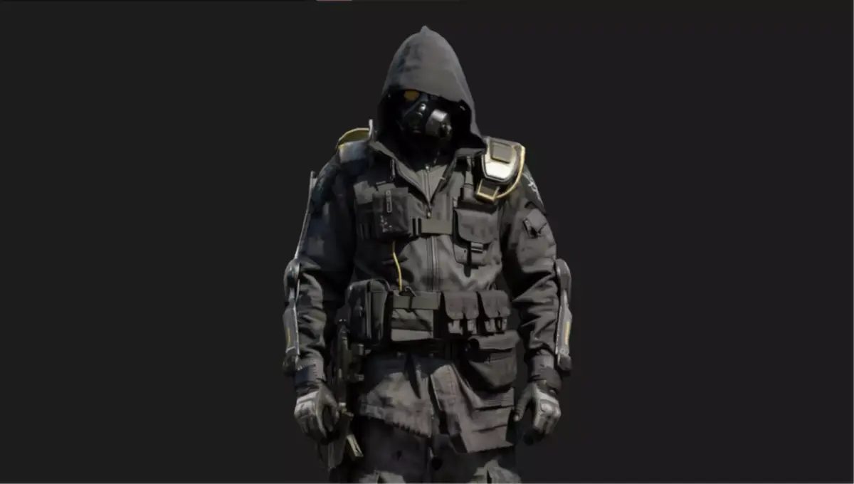 Sci-Fi Hooded Spec-Ops Low-poly 3D model