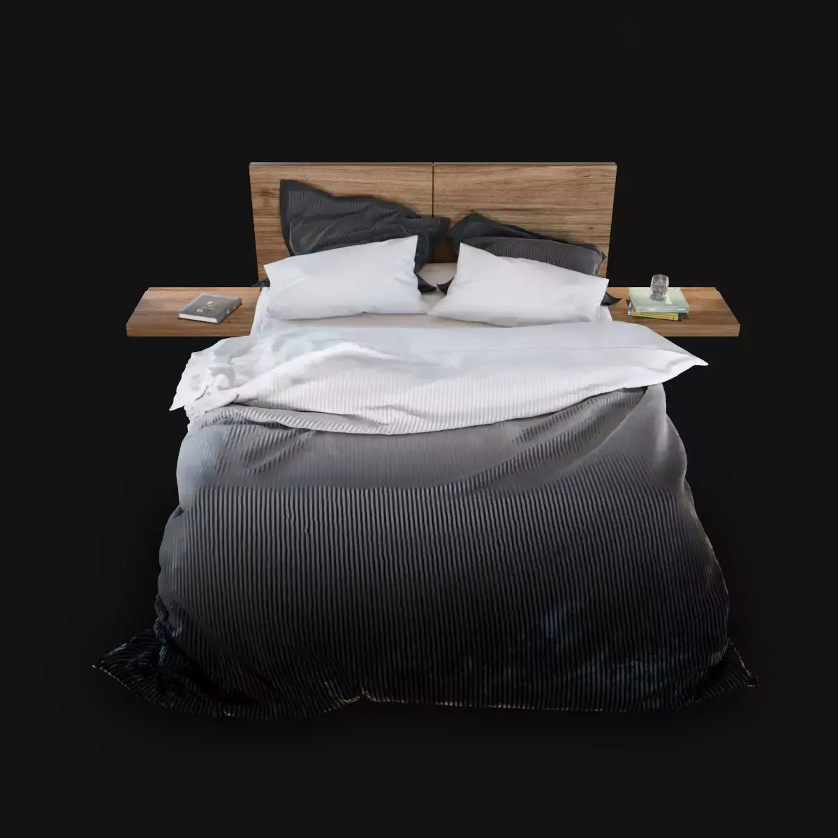 Bedroom ombre duvet cover Free 3D model
