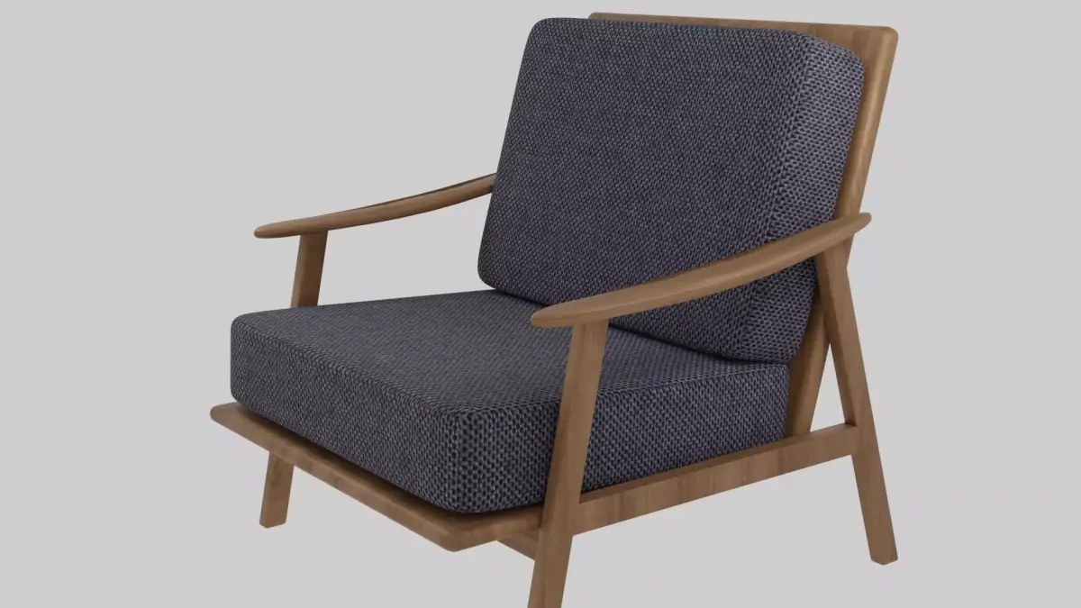 Wooden minimalist chair Free 3D model