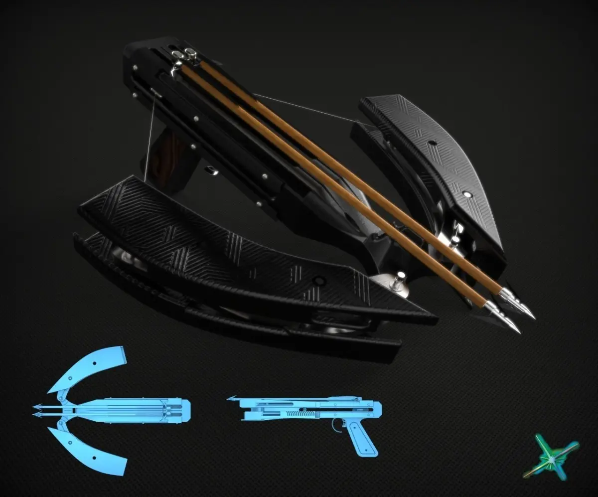 Hand held cross bow 3D model
