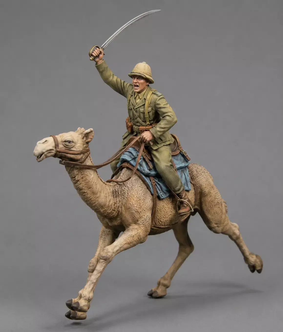 African Officer on Camel  STL File 3D print model