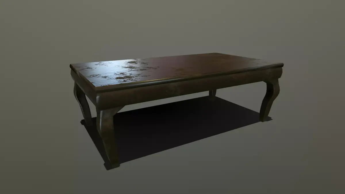Table Free low-poly 3D model buy