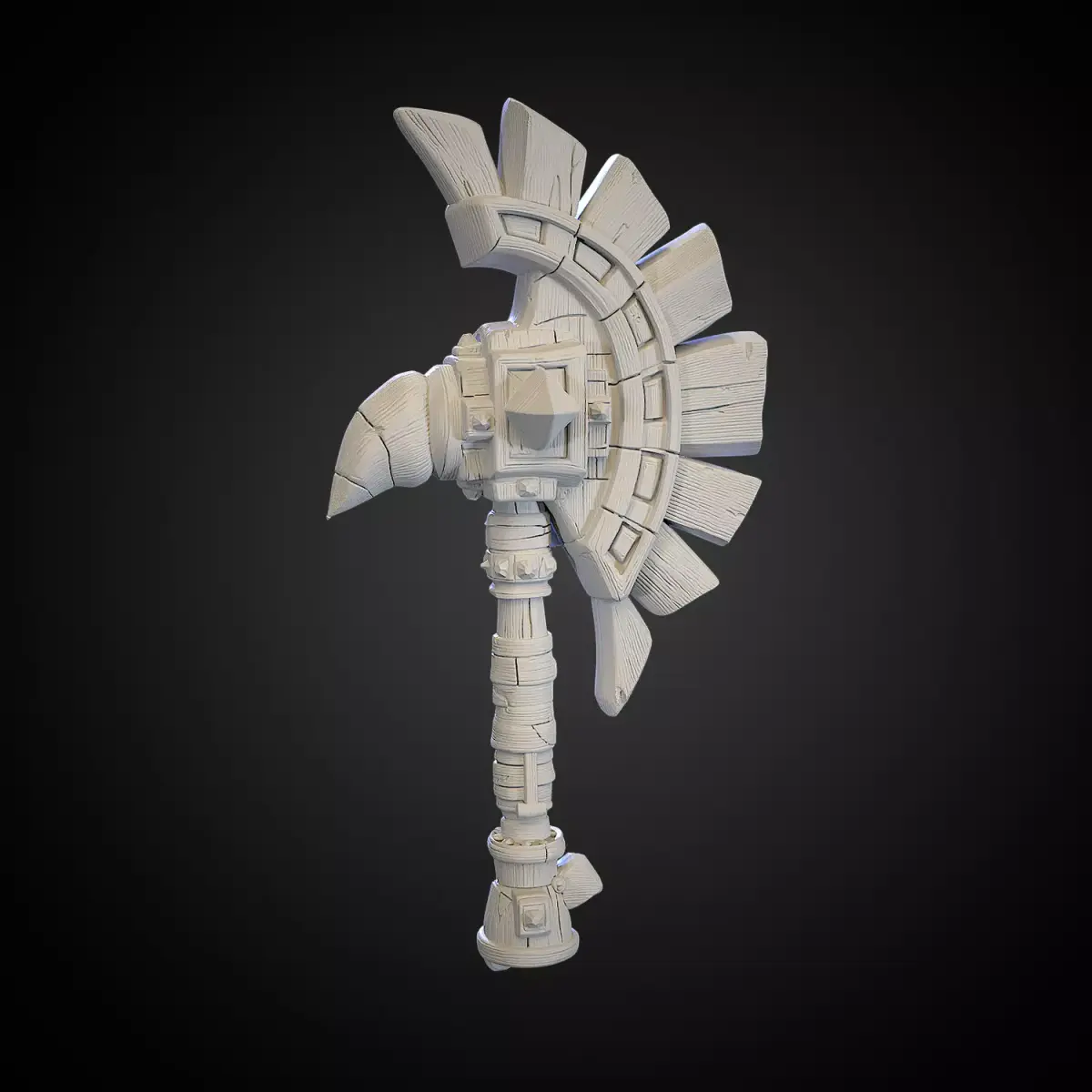 Stylized Axe 10 3D model