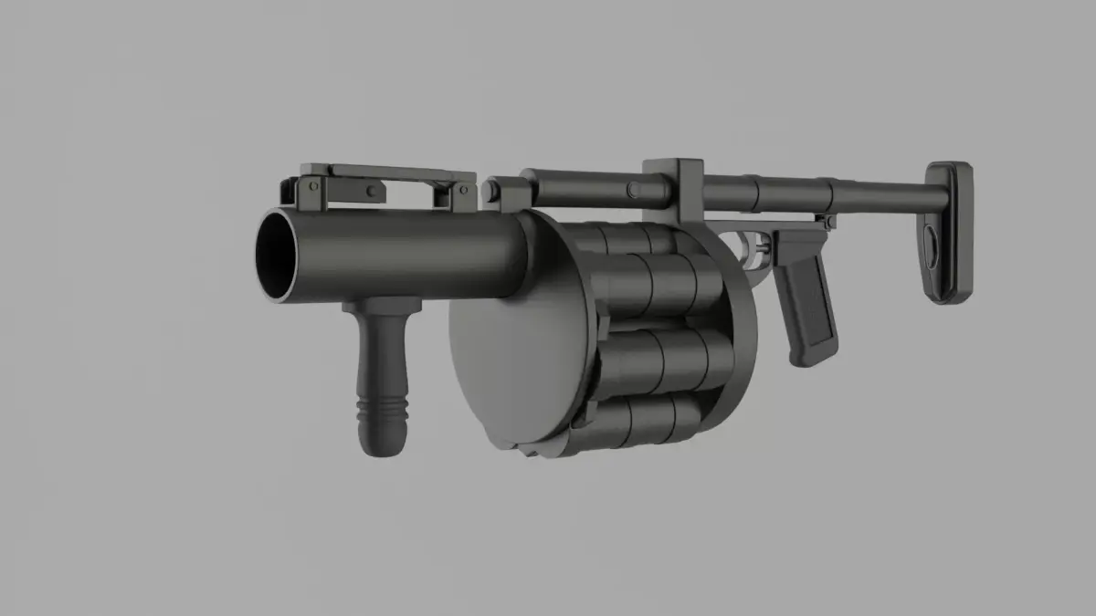Grenade Launcher 3D model 5
