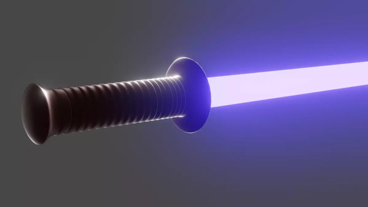 Lightsaber 3d model obj blend fbx  Low-poly 3D model