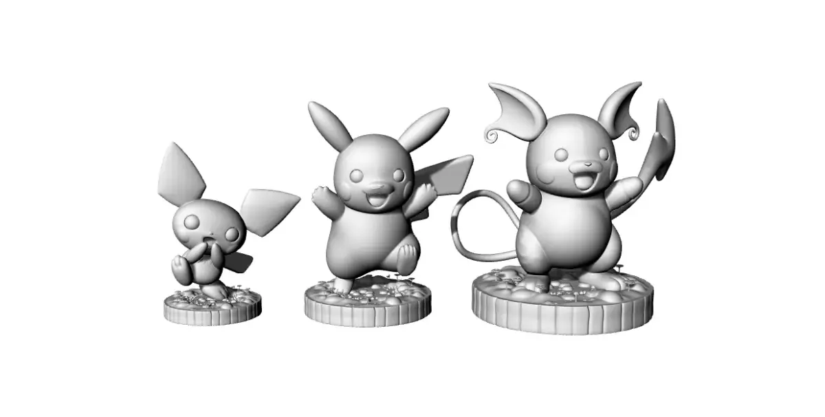 pokemon evolutions 3D print model