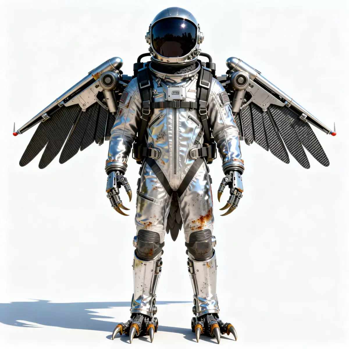 Realistic Future Aerial Pilot Suit Skin 3d model Low-poly 3D model