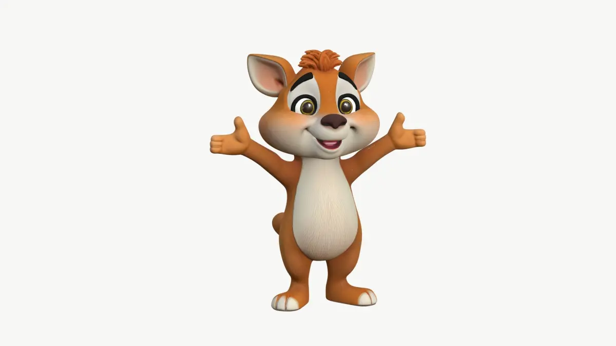 High-Quality Cartoon Lion 3D model