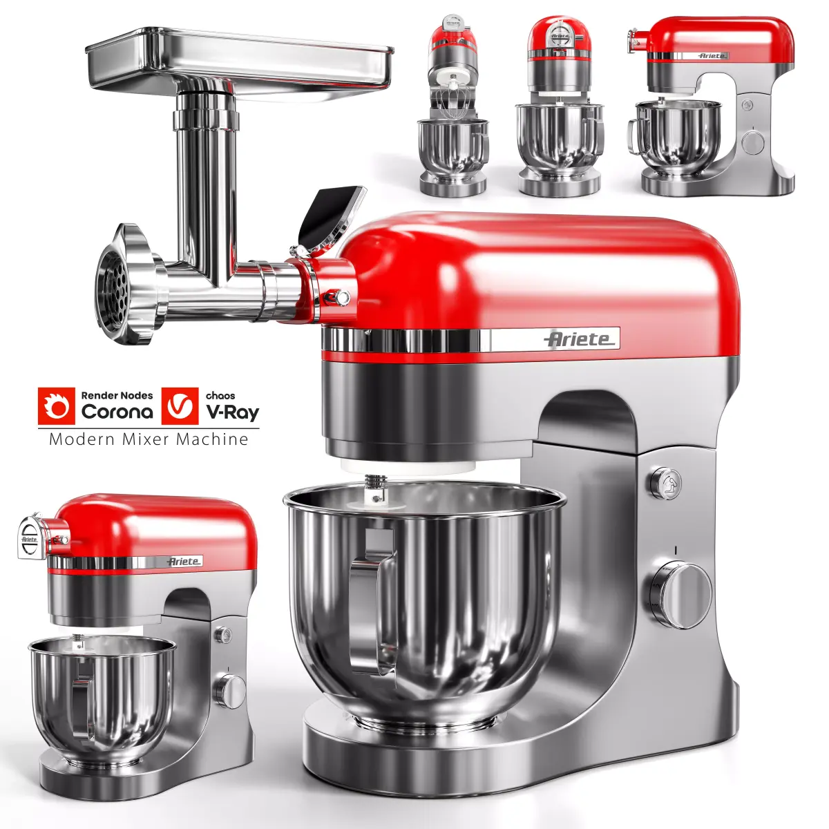 Modern Mixer Machine 3D model