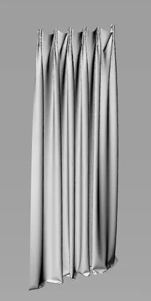 curtain Free 3D model 5