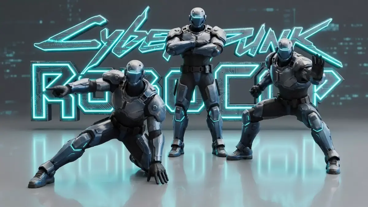 Cyberpunk Police Robot Character Low-poly 3D model
