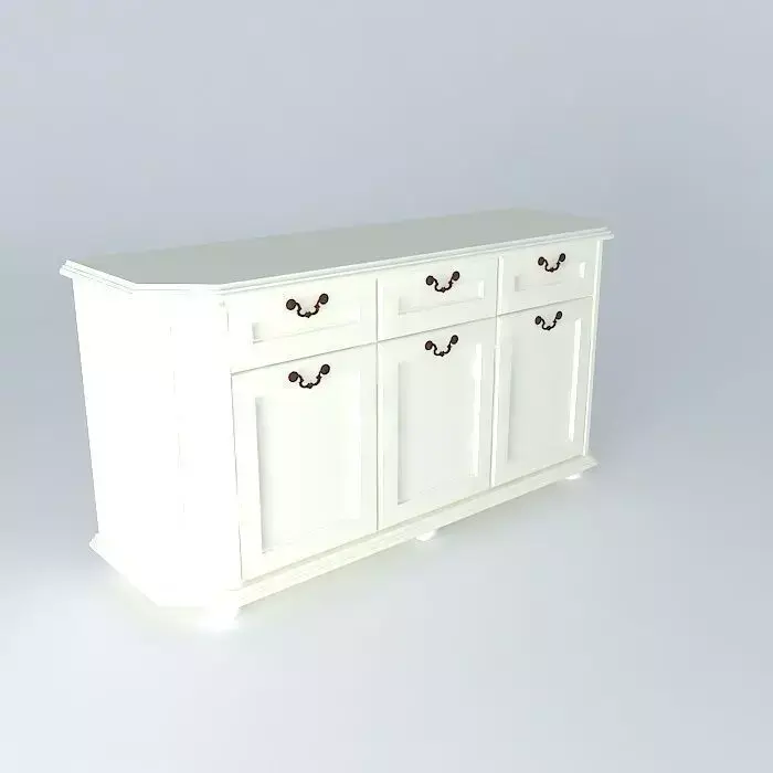 dresser sideboard with drawers Free 3D model
