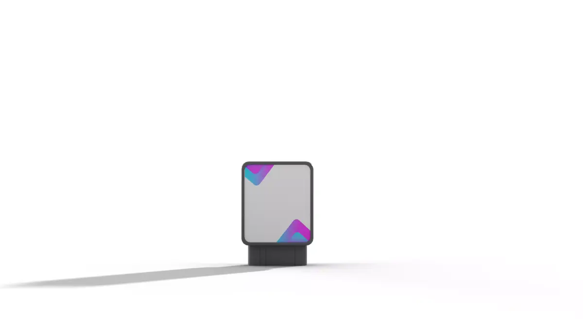 Sci-Fi Digital Billboard Low-poly 3D model