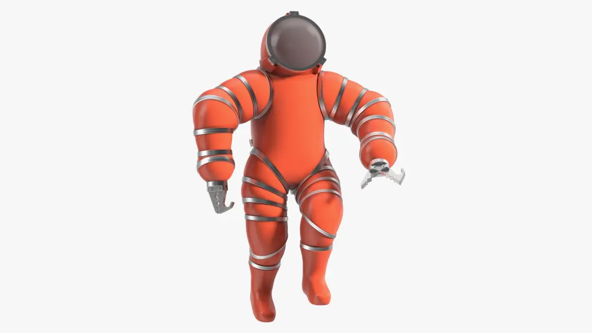 Deep Sea Diving Suit Rigged 3D model