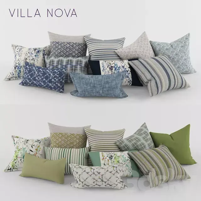 Set of pillows 3D model