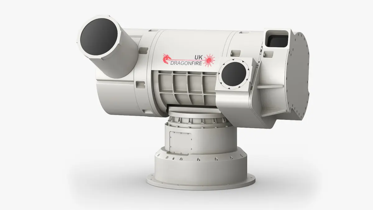 DragonFire Laser Defense Turret Grey Rigged for Maya 3D model