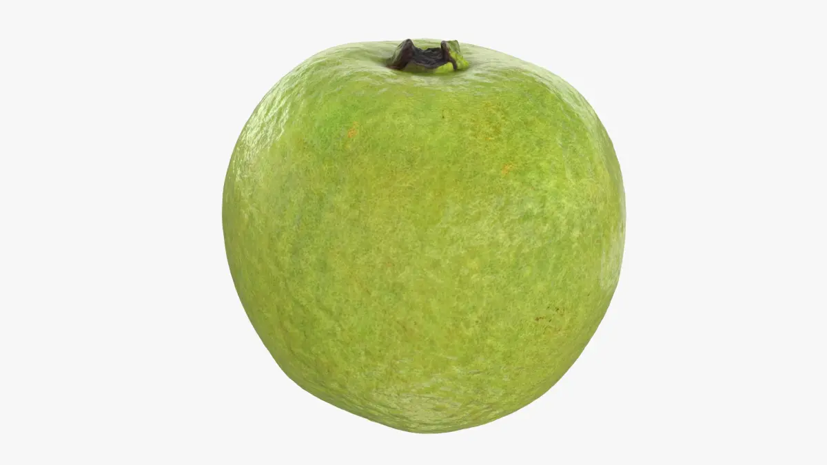 Whole Pink Guava 3D model
