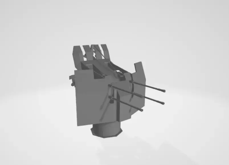 GERMAN WW2 FLAK AA GUN Low-poly 3D model buy
