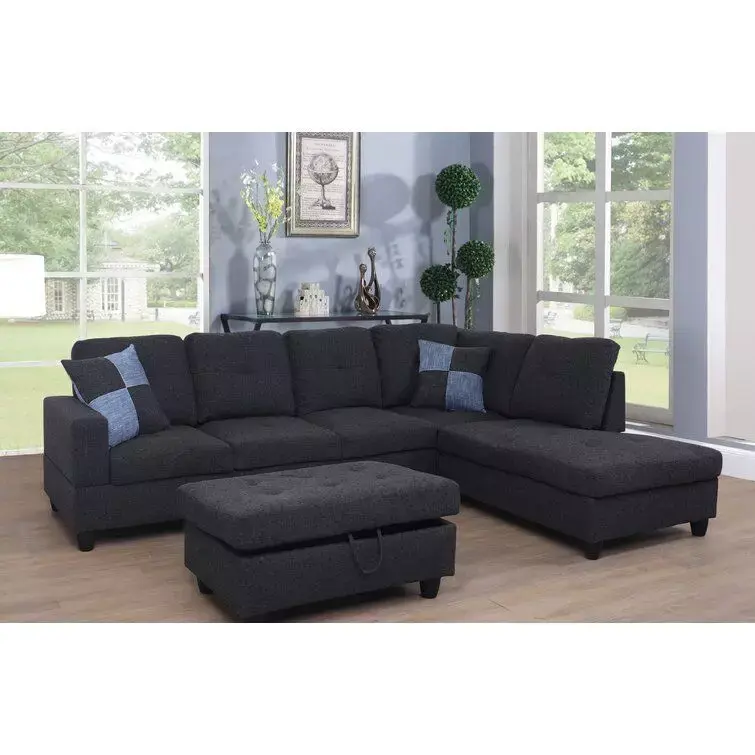 Mendoza Piece Upholstered Sectional Free 3D model