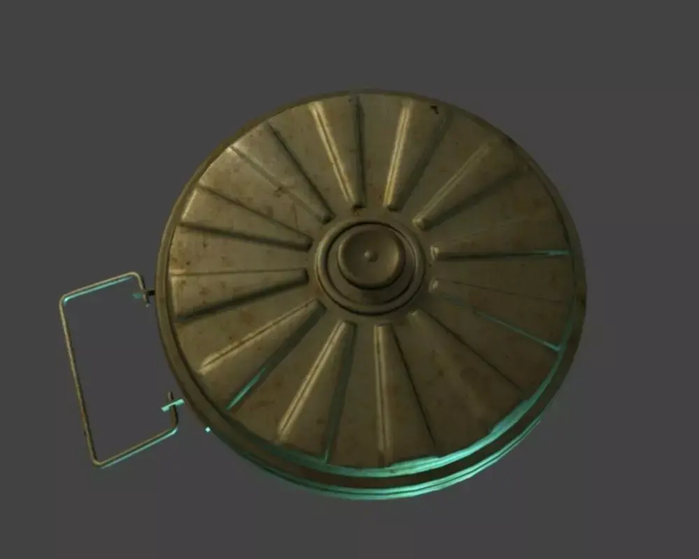 tellermine 35 Low-poly 3D model