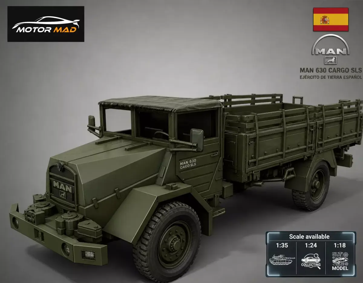 MAN 630 L2A Cargo-SLS 1958 - German 5t Military Truck 3D print model