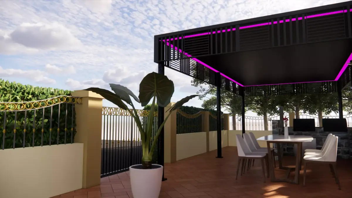 two nice pergola Free 3D model