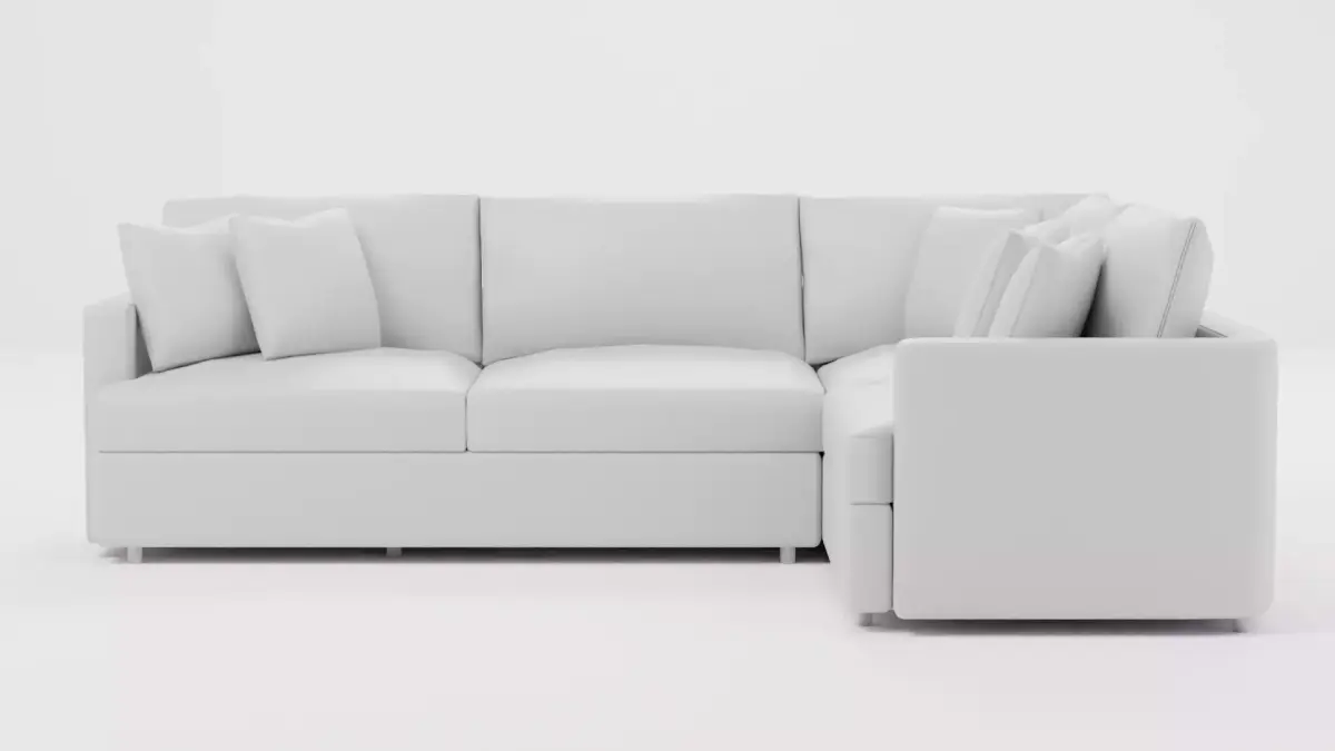 Modern L-Shaped Sectional Sofa - FREE Sample Model Free low-poly 3D model