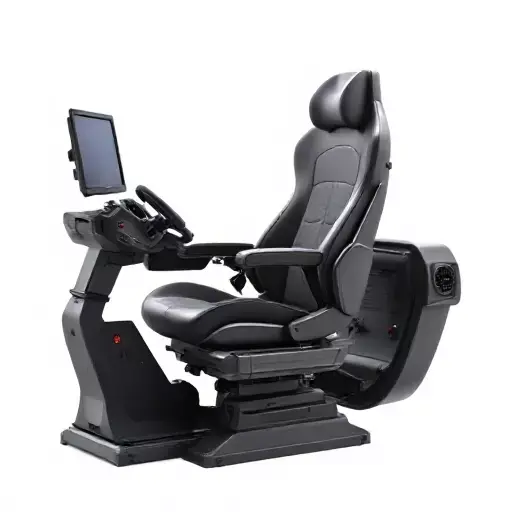 Modern Ergo Pilot Seat Low-poly 3D model