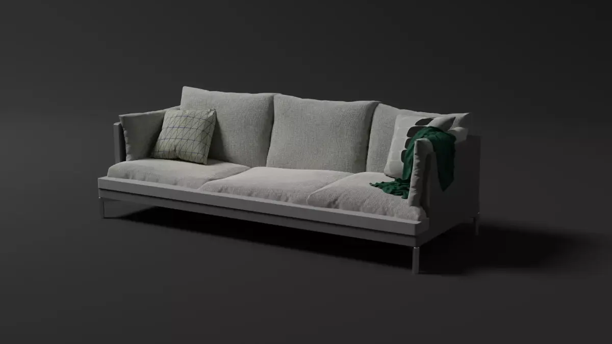 Modern Couch Free 3D model get