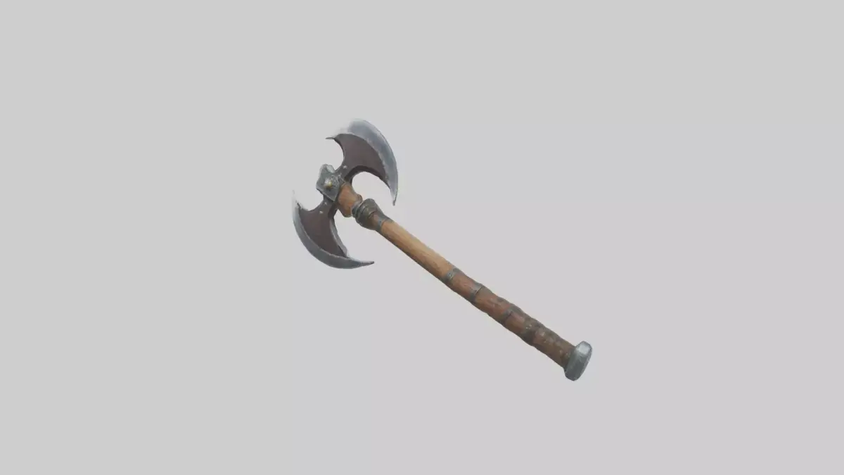 Battleaxe Model 1 Low-poly 3D model