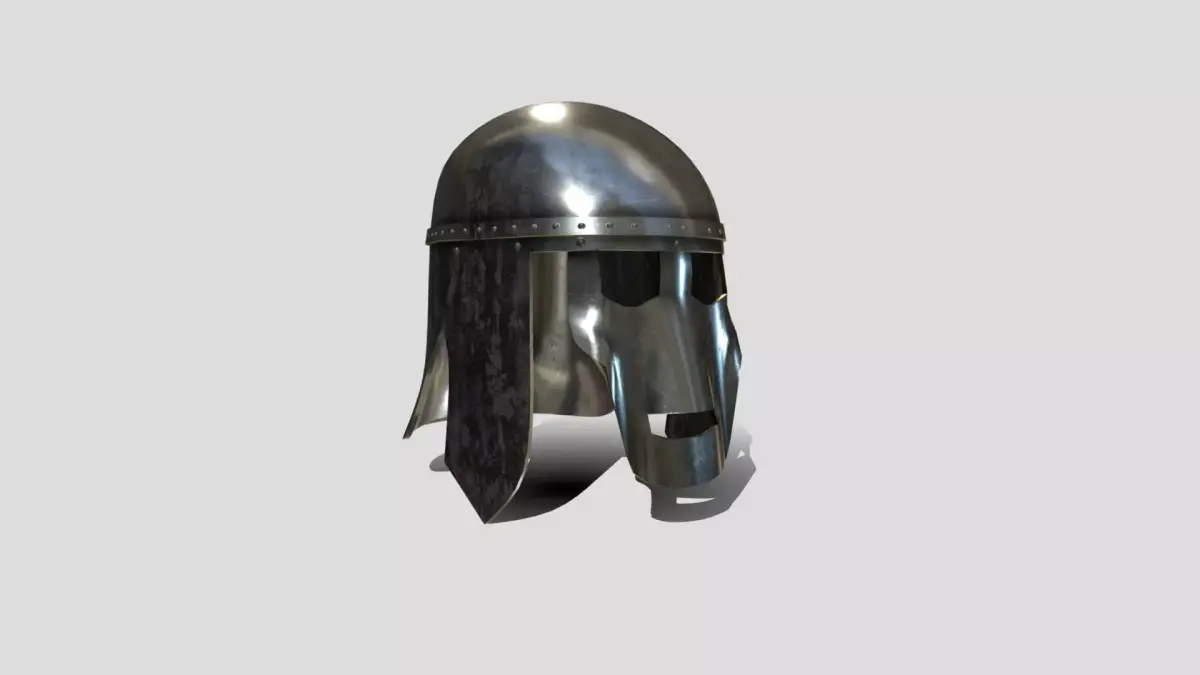 Medieval Anglo Saxon Helm Low-poly 3D model