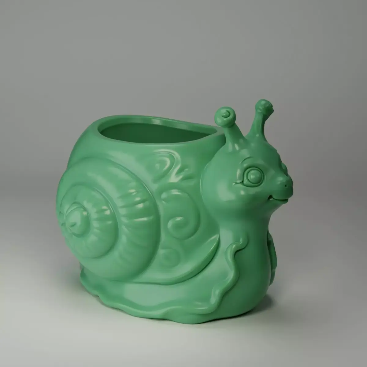 Snail Succulent Pot - Animal Planter 3D print model