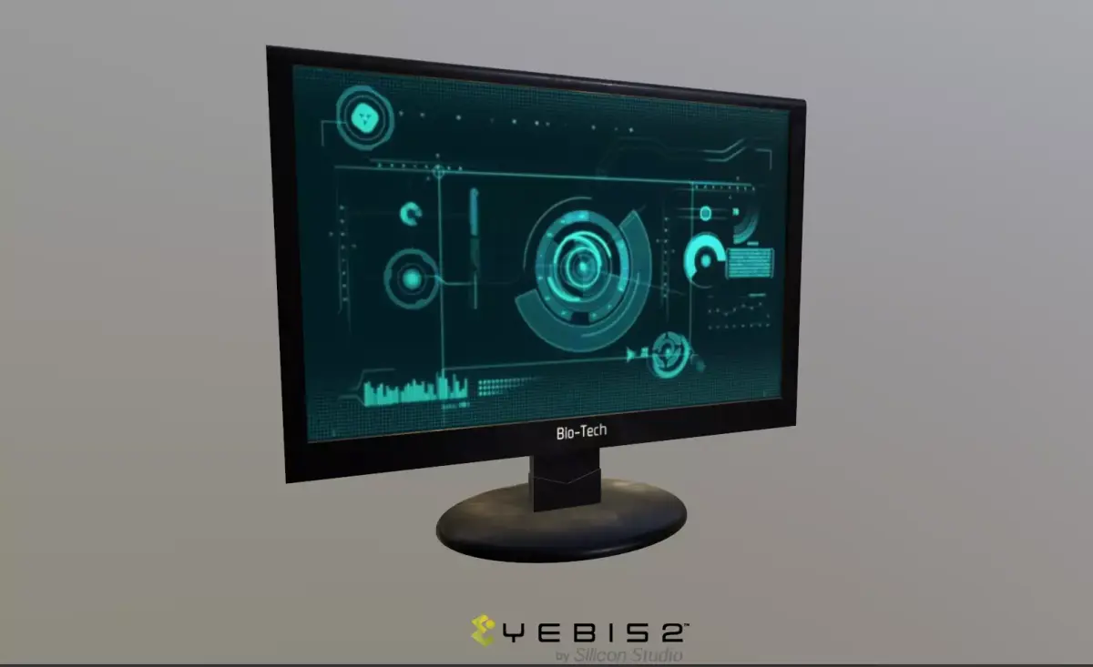 Generic Monitor Low-poly 3D model